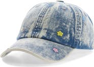 Ruby & Ry Kids' Floral Embellished Denim Baseball Cap