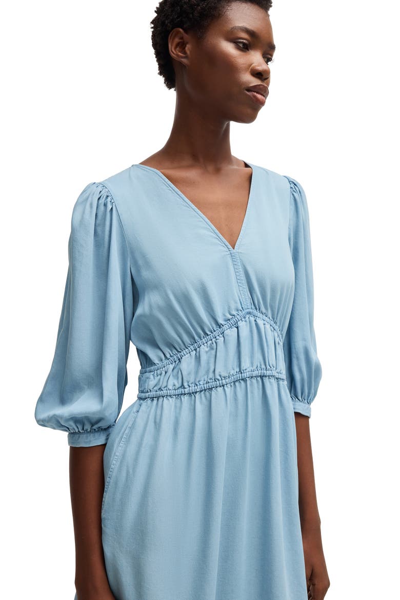 Dezzan Elbow Length Sleeve Dress, Alternate, color, LT PAST/BU