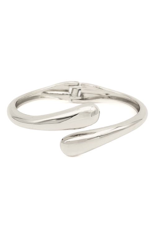 Petit Moments Thin Livorno Bypass Cuff Bracelet In Metallic