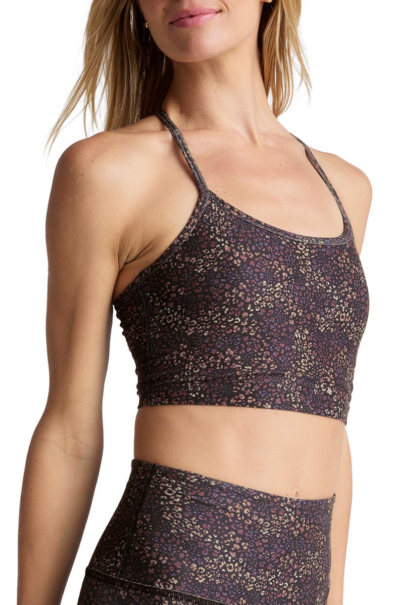 Beyond Yoga Softmark Crop Tank, Alternate, color, Ditsy Leopard