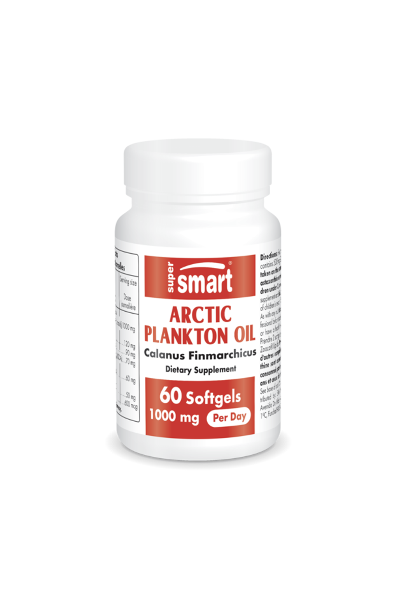 SuperSmart Arctic Plankton Oil 1000mg, Main, color, NO COLOR