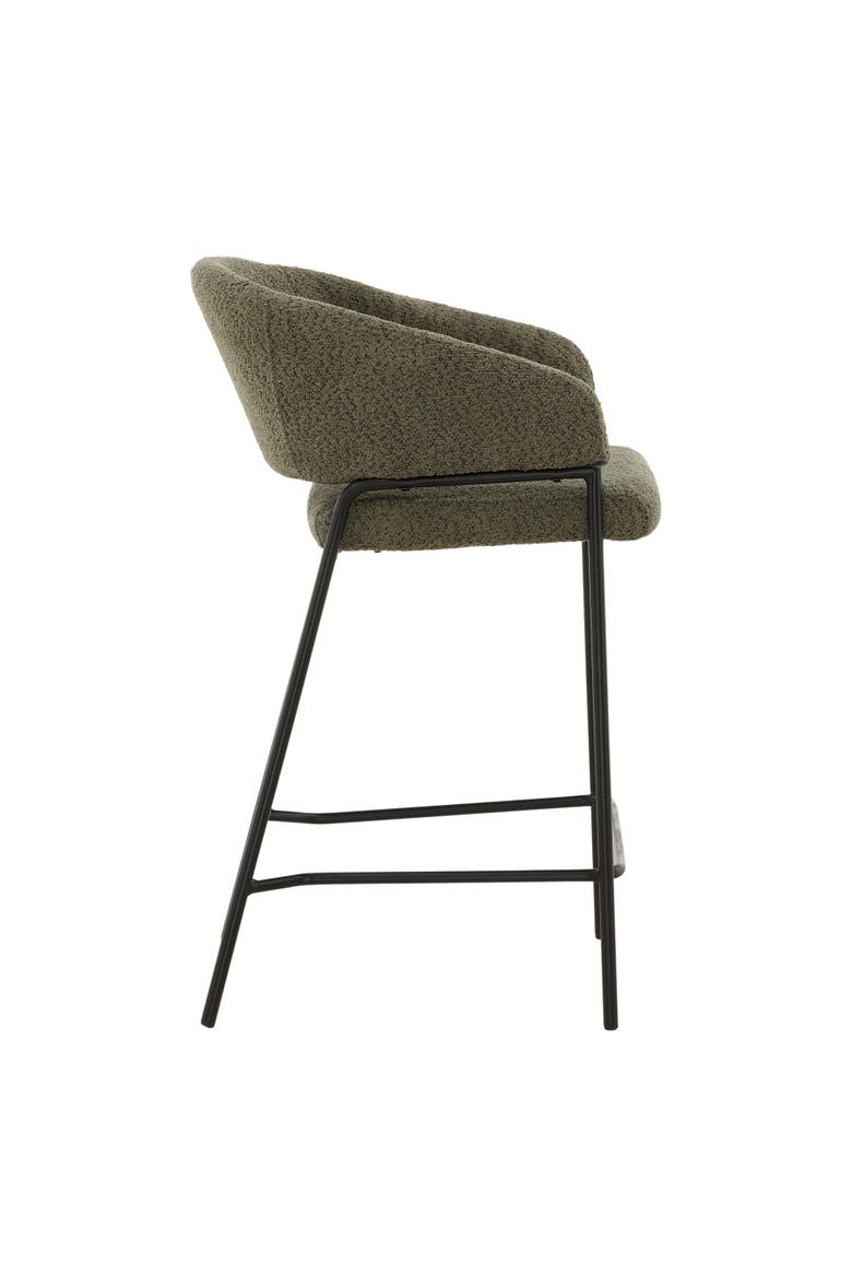 Catriona Bouclé Counter Stool - Set of 2, Alternate, color, Olive