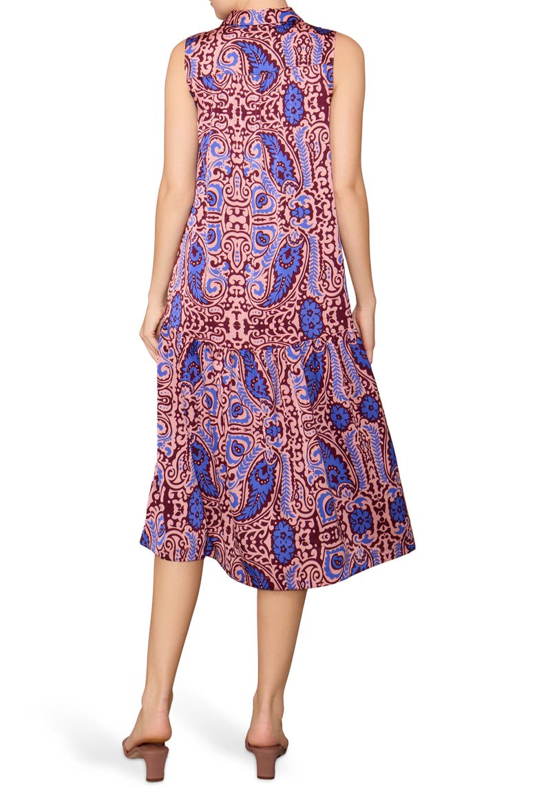 Sleeveless Shirtdress, Alternate, color, PURPLE MULTI