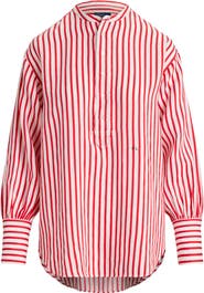 Polo Ralph Lauren Stripe Linen & Cotton Button-Up Shirt