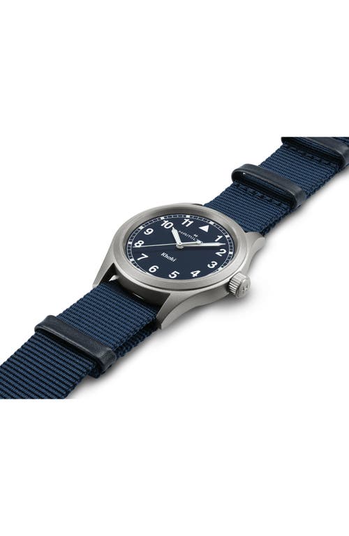 Hamilton Khaki Field Nato Strap Watch, 38mm In Blue