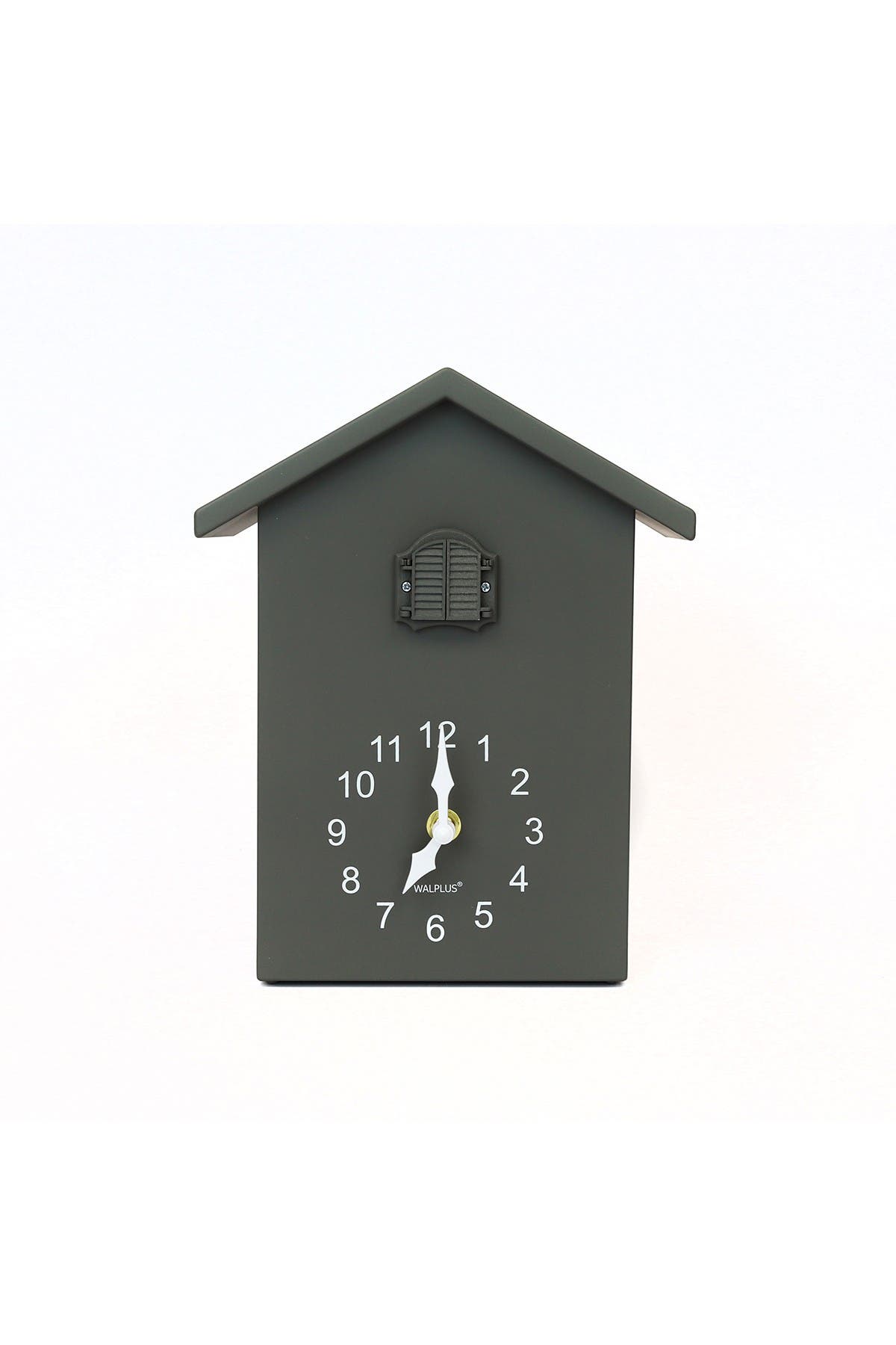 WALPLUS Minimalist Cuckoo Table Clock - Grey