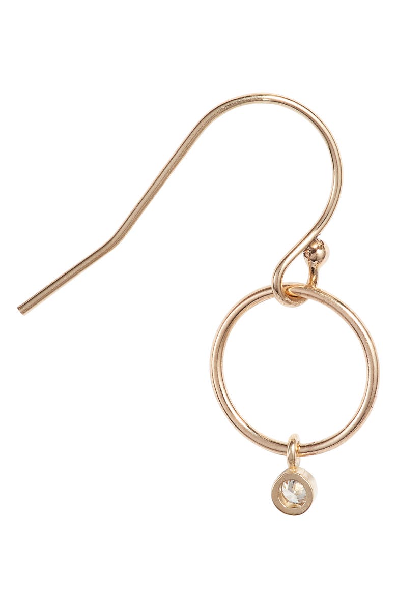 Zoë Chicco Diamond Drop Circle Earrings, Alternate, color,