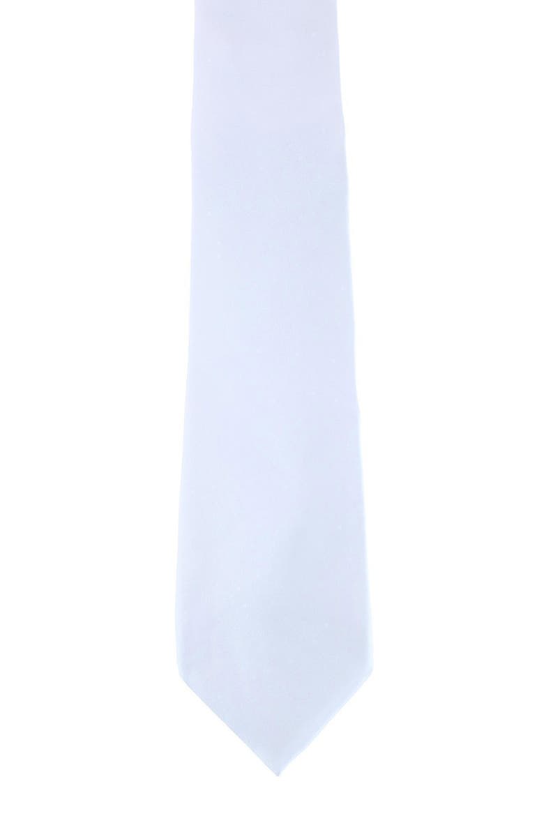 Sutton Sold Silk Tie, Alternate, color, WHITE