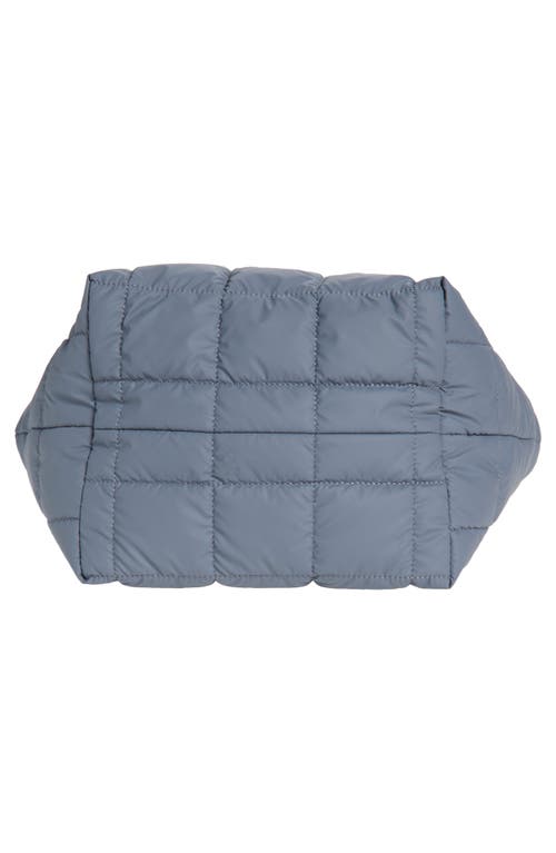 Veecollective Small Porter Water Repellent Quilted Tote In Gray
