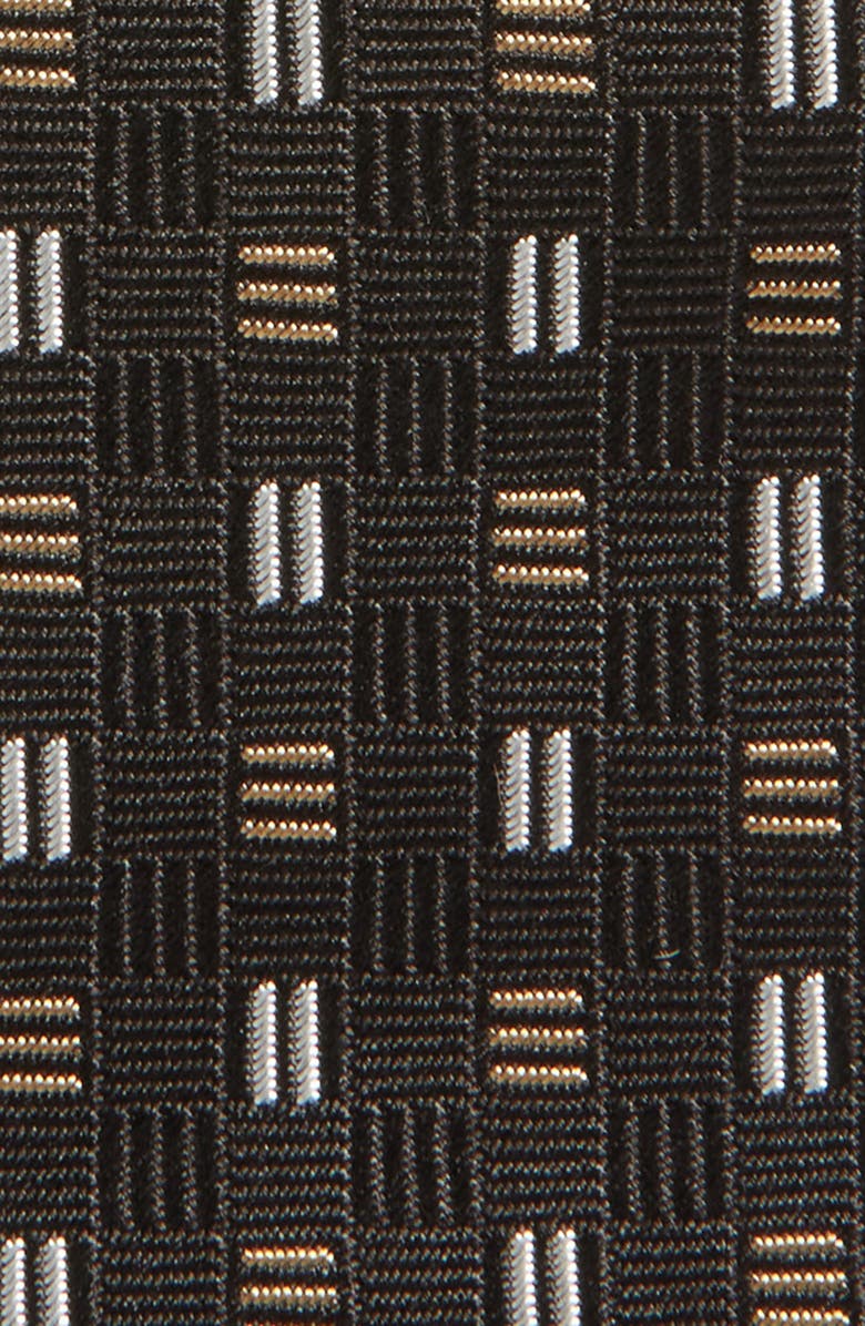 BOSS Geometric Silk Tie, Main, color, 