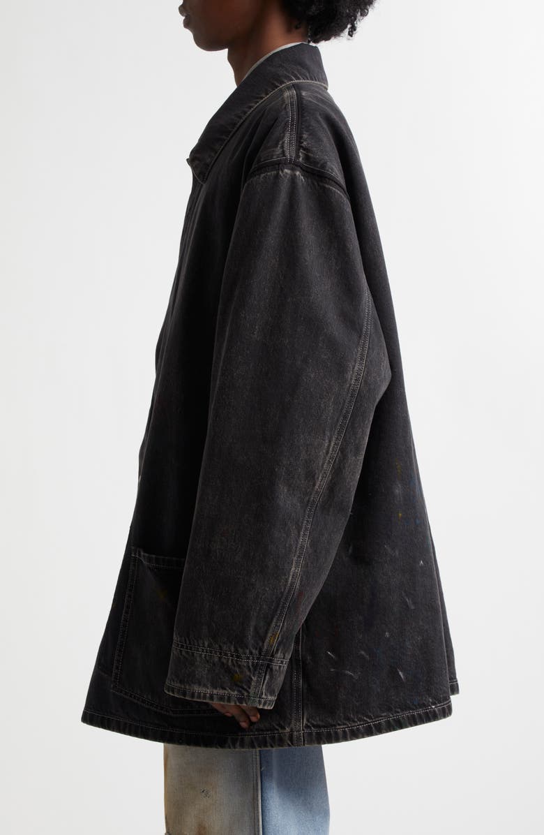 Maison Margiela Deconstructed Denim Coat, Alternate, color, 