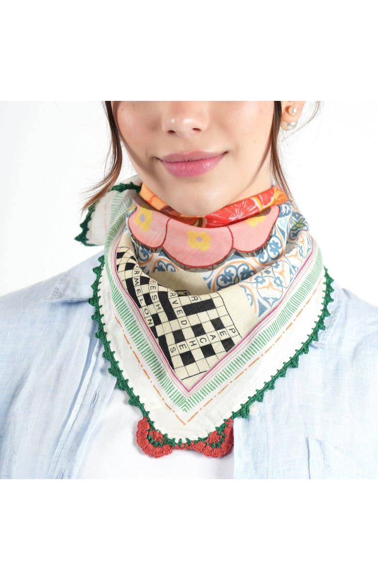 Vismaya Dolce Tavola Bandana, Alternate, color, Light Olive