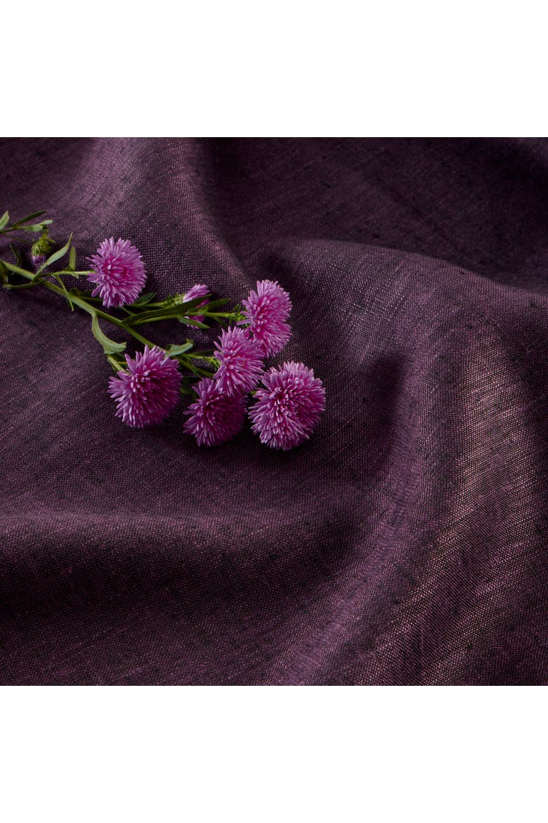 Linen Table Throw 52 x 52 Inch - Athena, Alternate, color, Grape