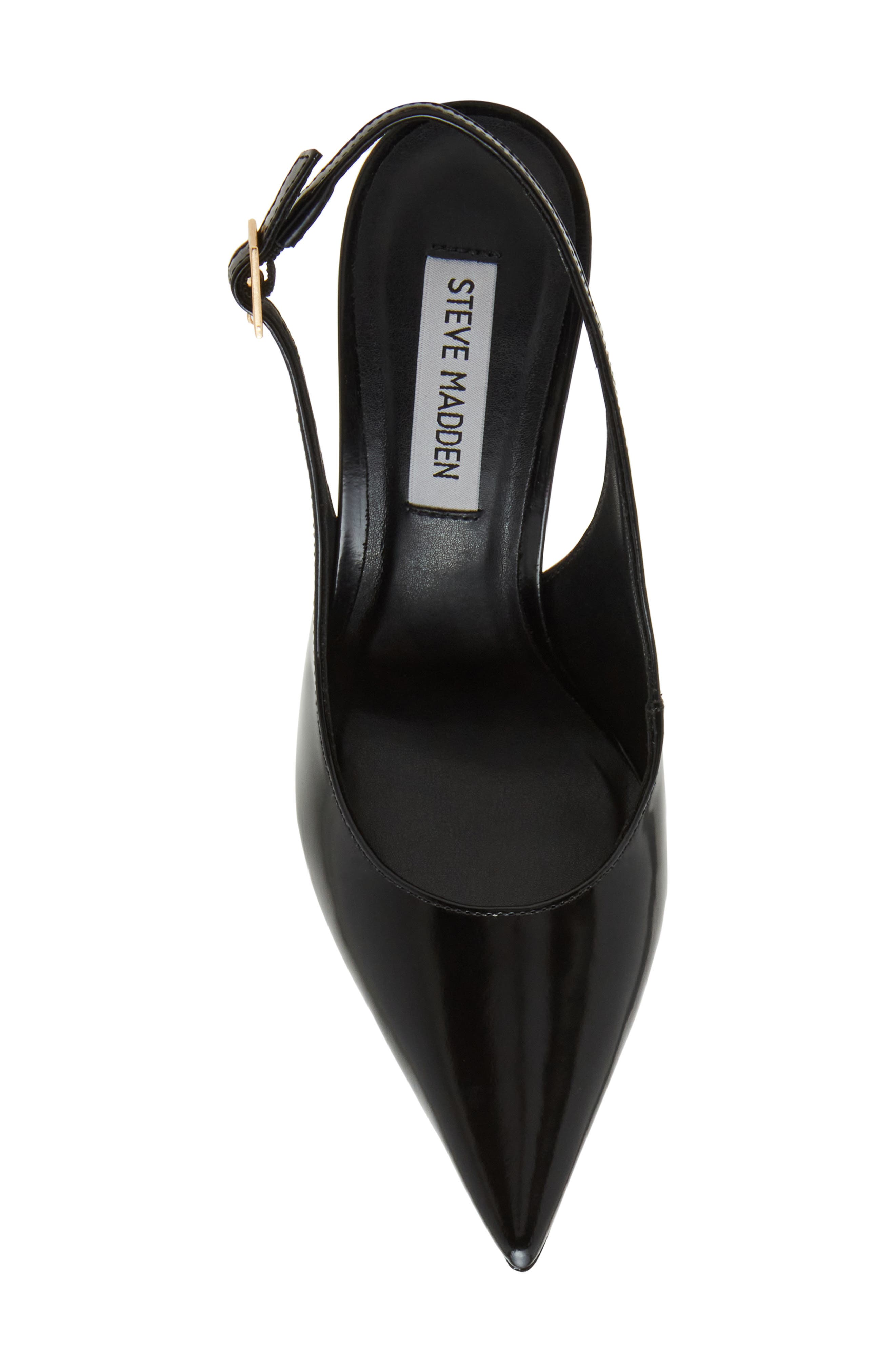 Steve Madden Blare Slingback Pointed Toe Pump, Alternate, color, Black Box