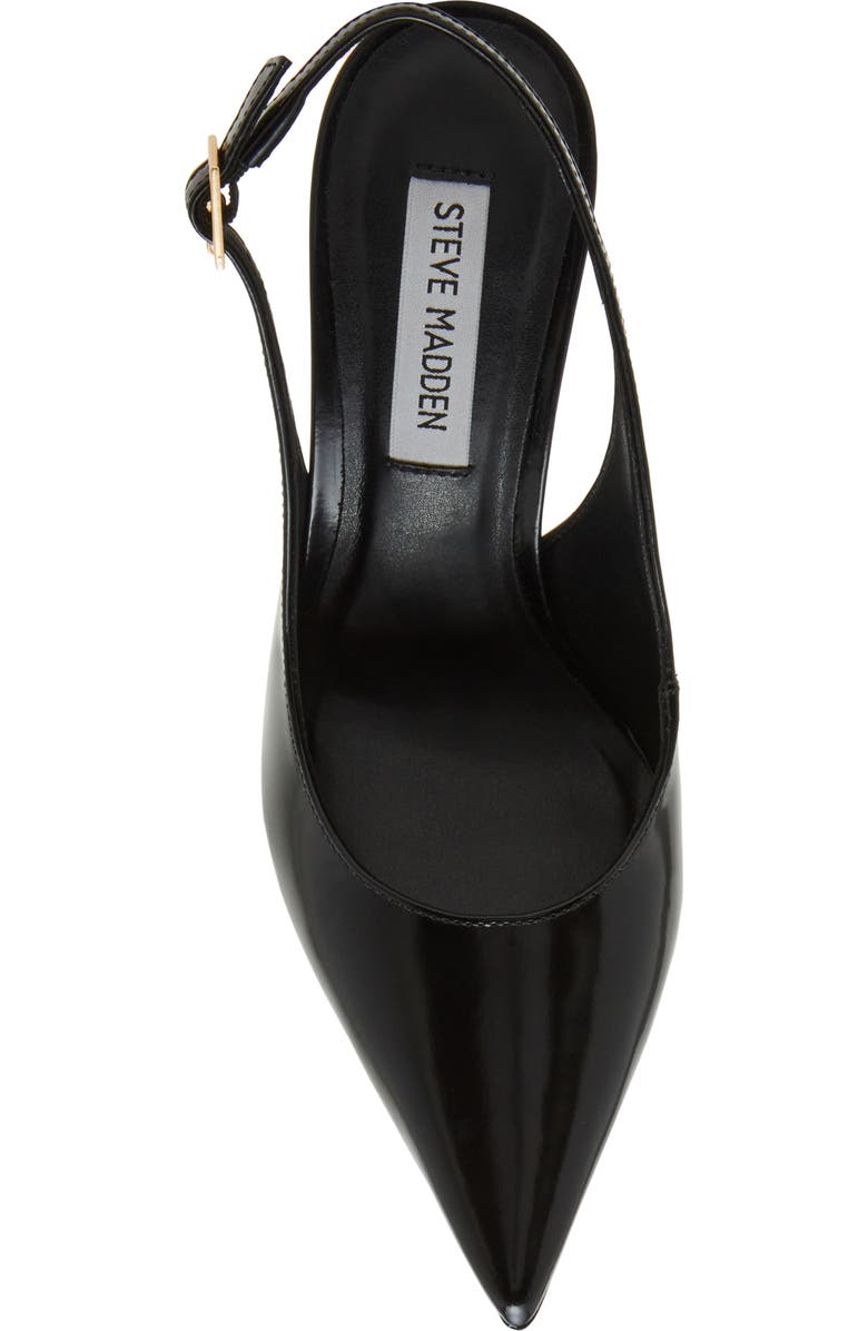 Steve Madden Blare Slingback Pointed Toe Pump, Alternate, color, Black Box