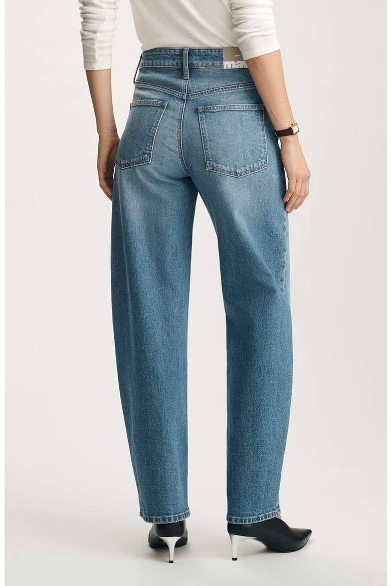 Nica High Waist Barrel Leg Jeans, Alternate, color, LIGHT BRUSHED CLASSIC BLUE