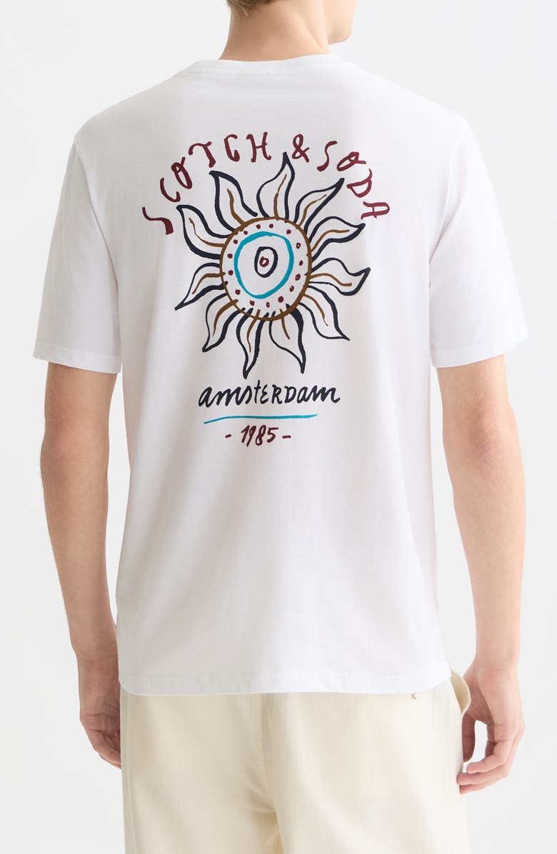 Scotch & Soda Regular Fit Graphic T-Shirt, Alternate, color, Bright White