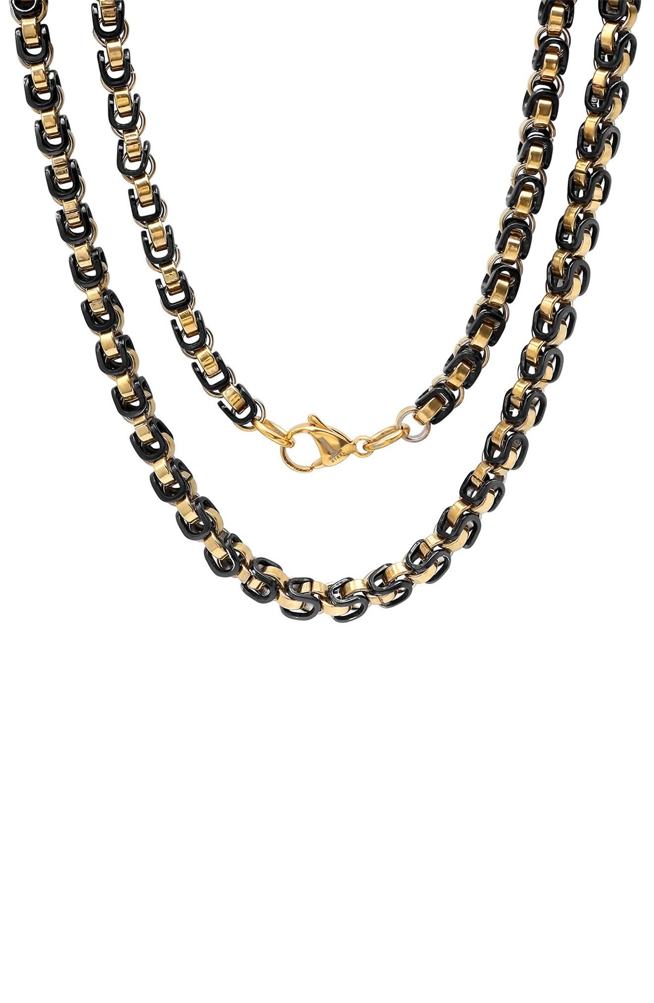 Men's 18k Gold Plated Chain Necklace