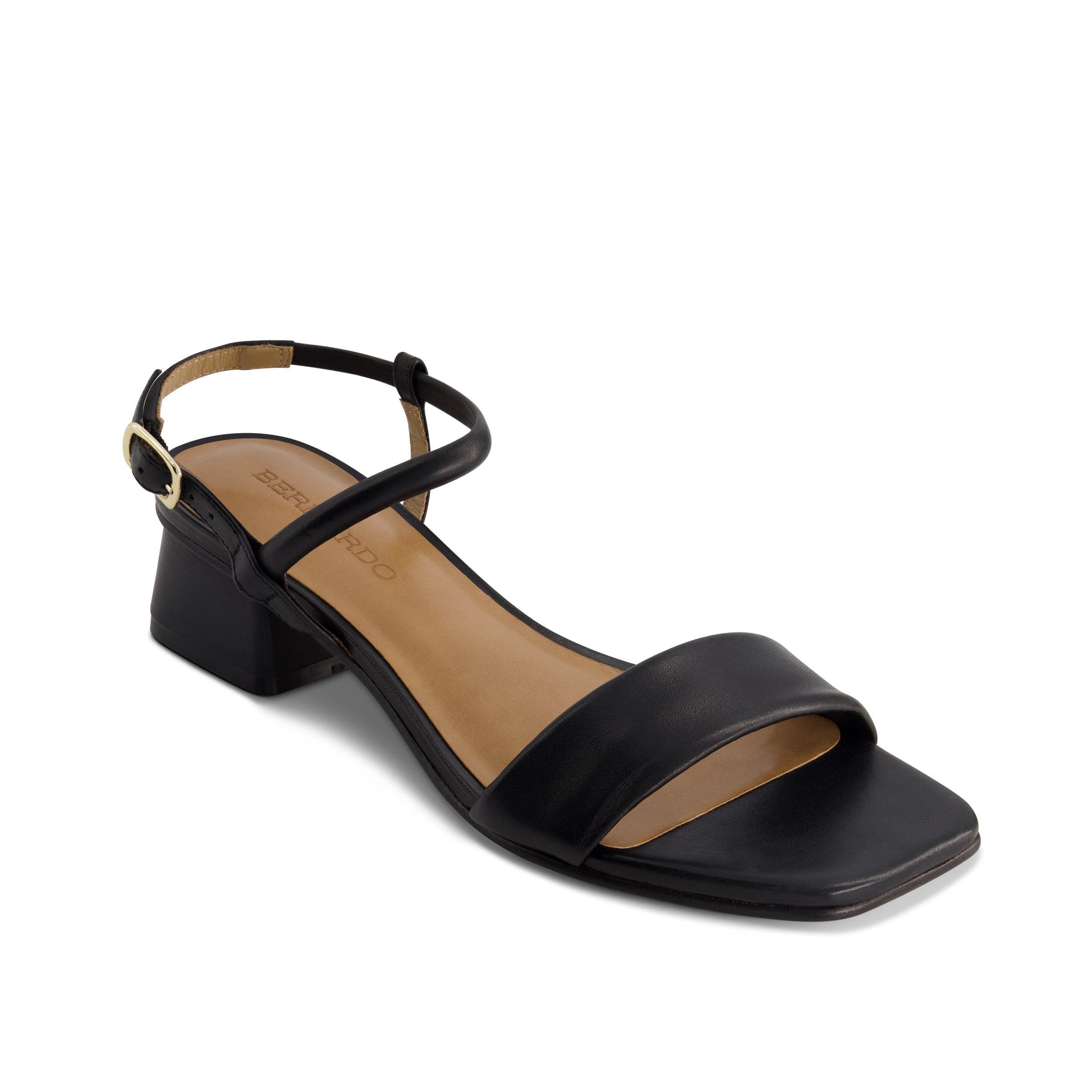 Bernardo Footwear Josei Low Heel Sandal, Alternate, color, Black