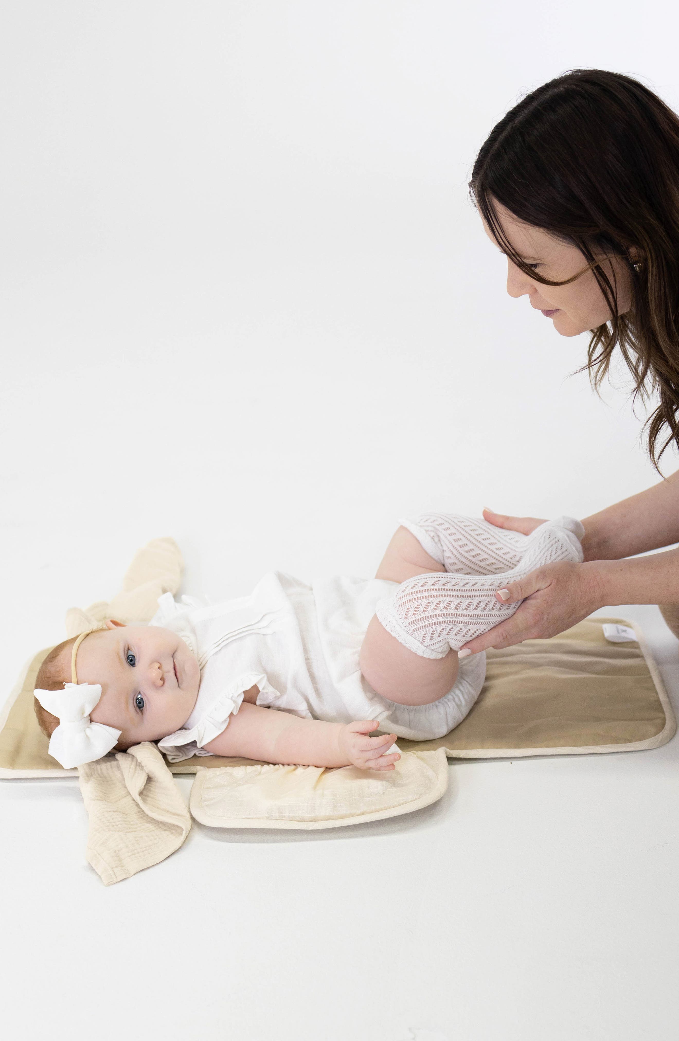 Toddlekind Mini Maven Changing Clutch, Alternate, color, Beige