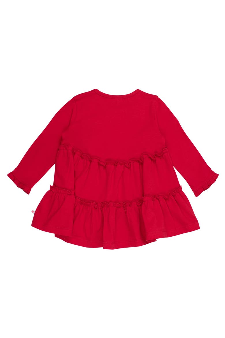 Knit Ruffle Tiered Tunic, Alternate, color, Red