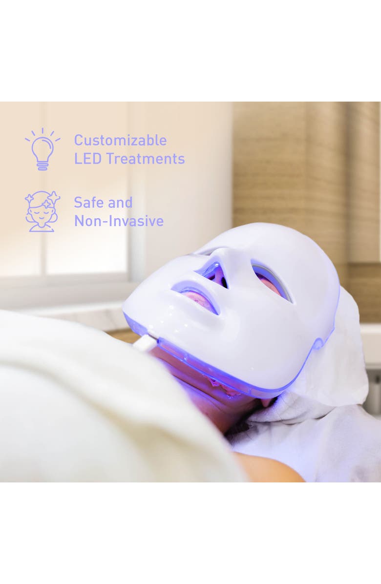 LED Glow Set - 7-in-1 LED Light Therapy Face Mask + 7-in-1 LED Face & Neck Sculpting Wand