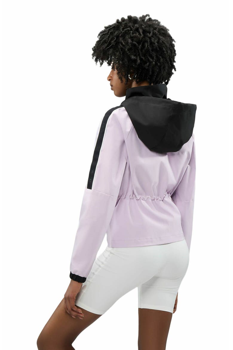 Women's Enneth Hooded Windbreaker with Adjustable waist, Alternate, color, Orchid Ice