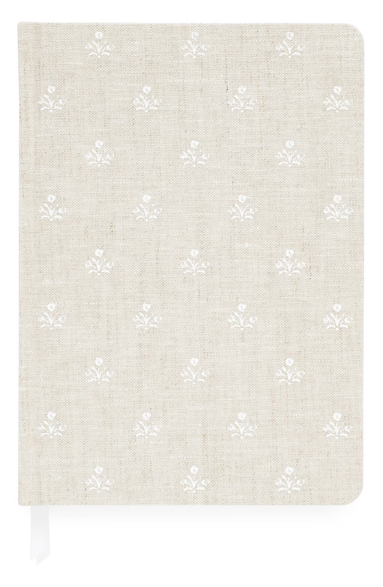 Sugar Paper Floral Print Tailored Journal, Main, color, Flax Floral