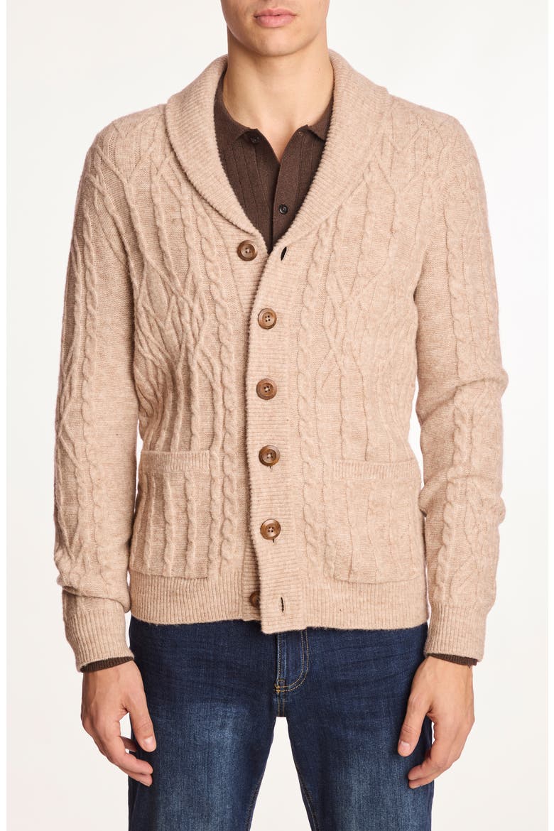 Shawl Collar Cardigan, Main, color, MIST