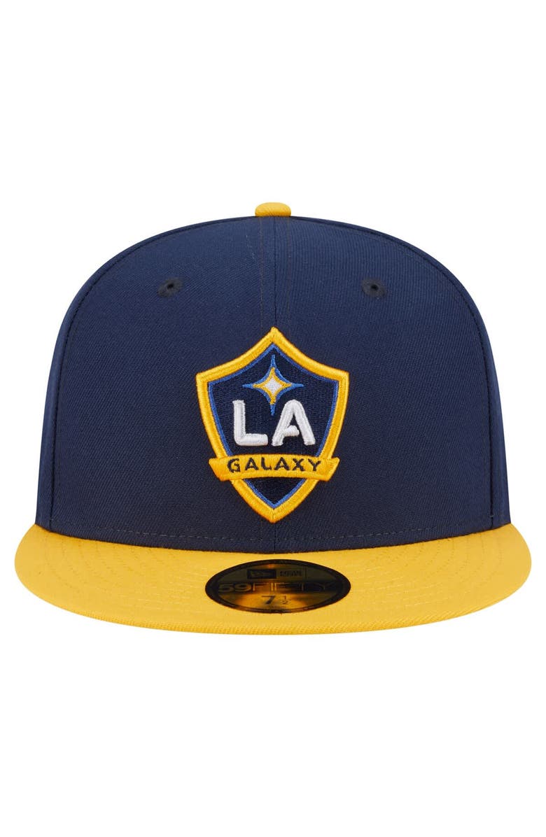 New Era Men's New Era Navy LA Galaxy 2025 Kickoff 59FIFTY Fitted Hat, Alternate, color,