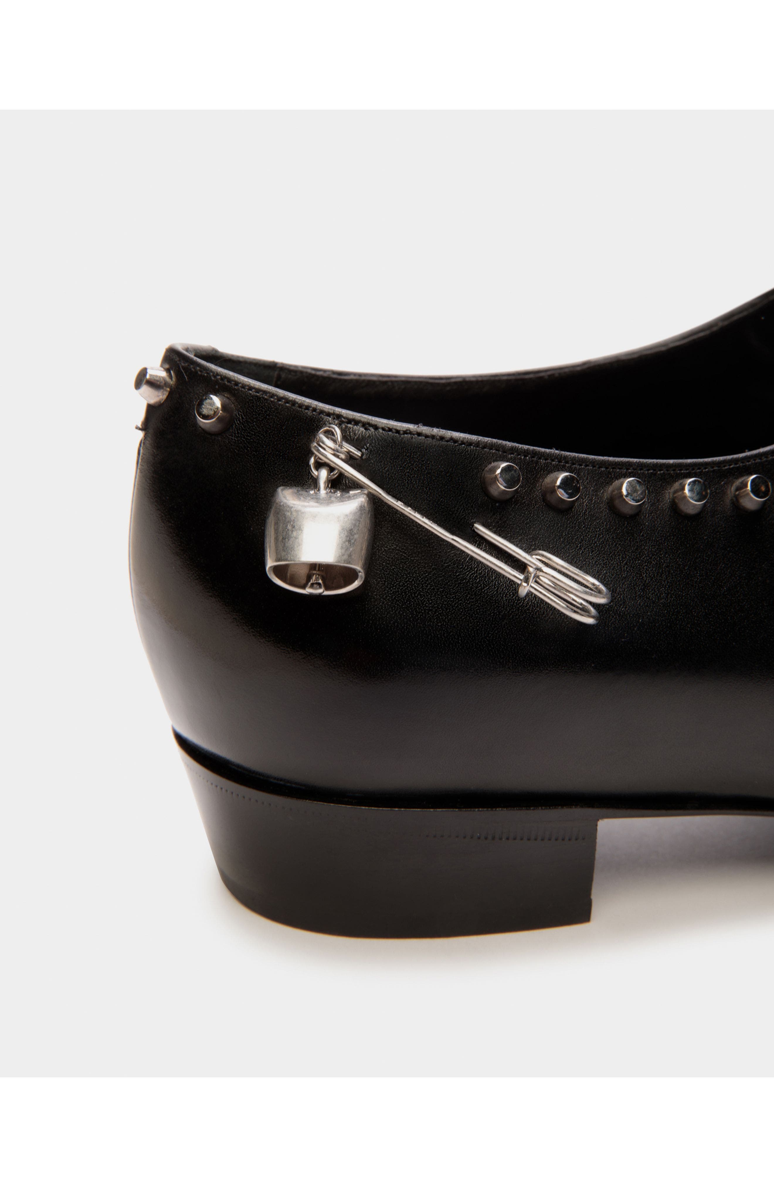 Bally Glendale Mary-Jane in Leather with Studs, Alternate, color, Black