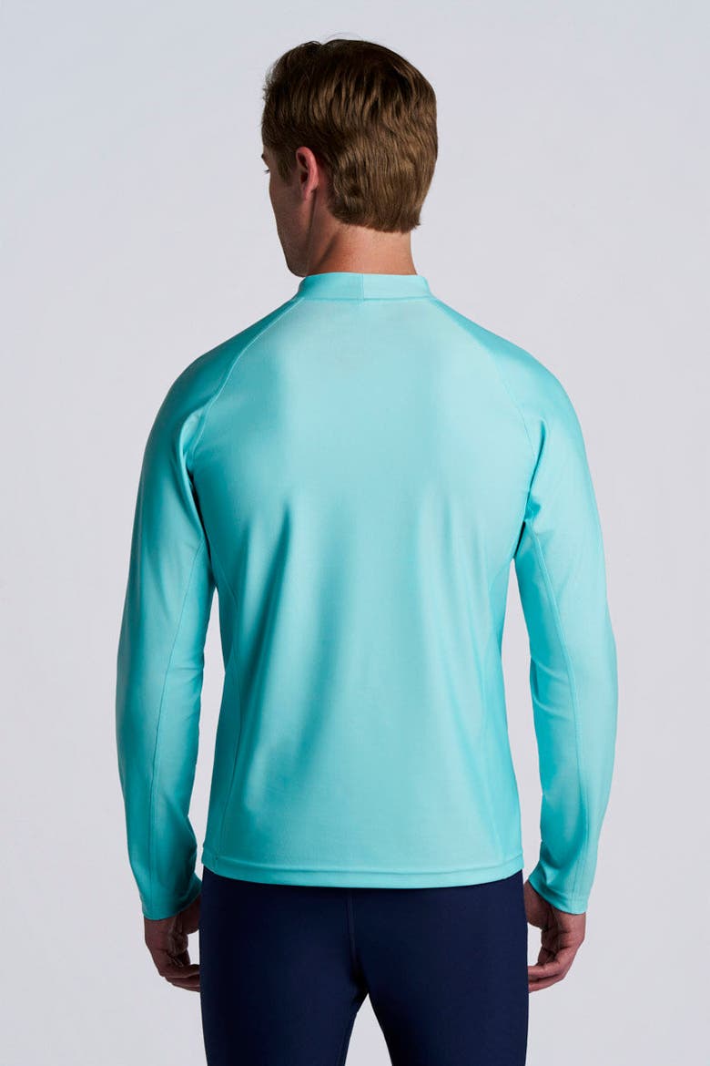 Men's Tulum Surf Long Sleeve Rash Guard, UPF 50+ Sun Protection, Alternate, color, Coolibar Blue