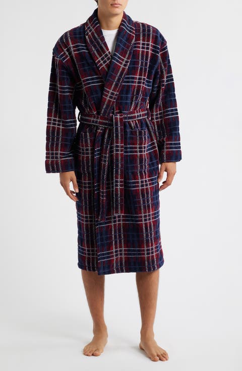 Four Star Shawl Collar Cotton Velour Robe