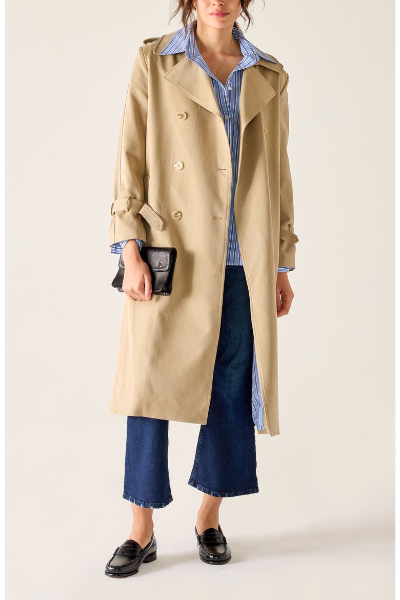 Ingrid Trench Coat, Main, color, Classic Khaki