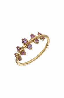 Bony Levy BLC 14K Gold Amethyst Trend Ring