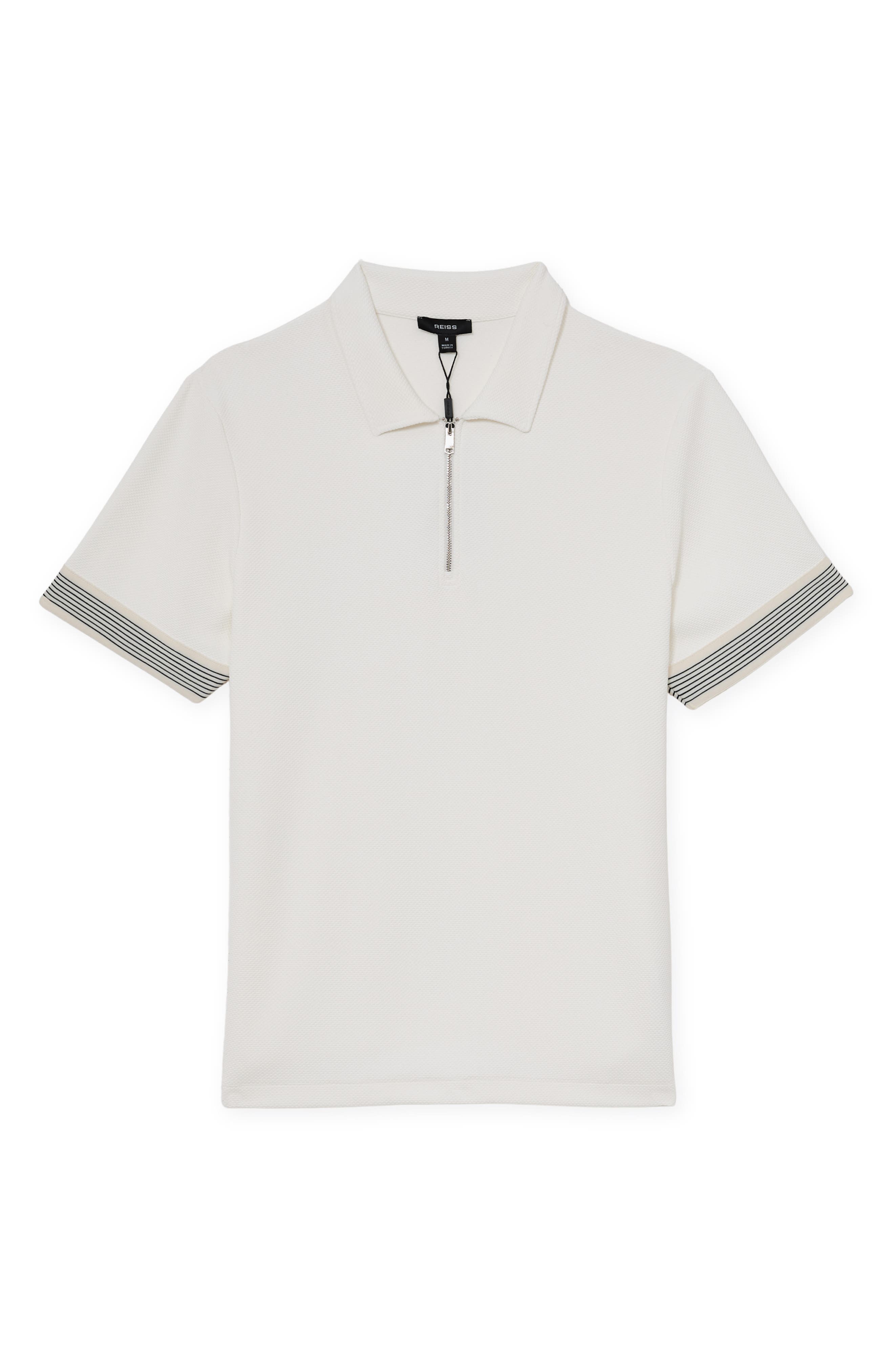 Мужские Reiss Bruno Quarter Zip Polo — фото 3