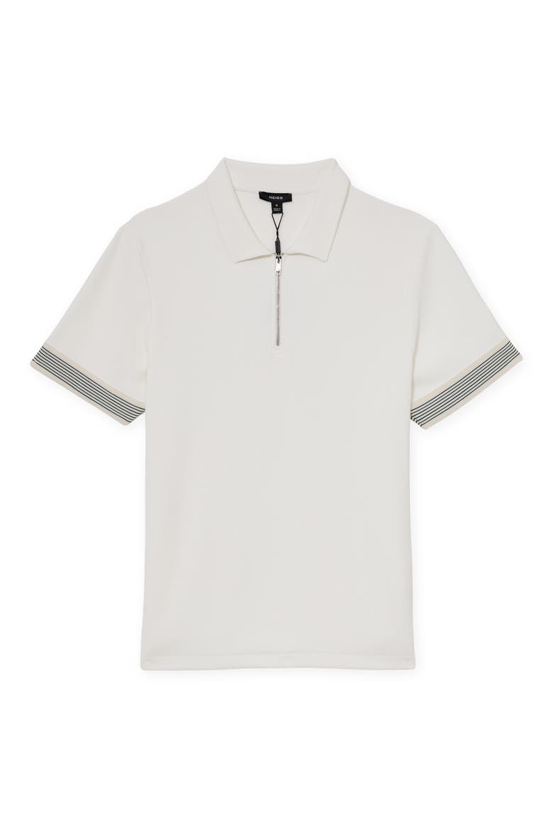 Bruno Quarter Zip Polo, Alternate, color, WHITE