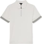 Reiss Bruno Quarter Zip Polo
