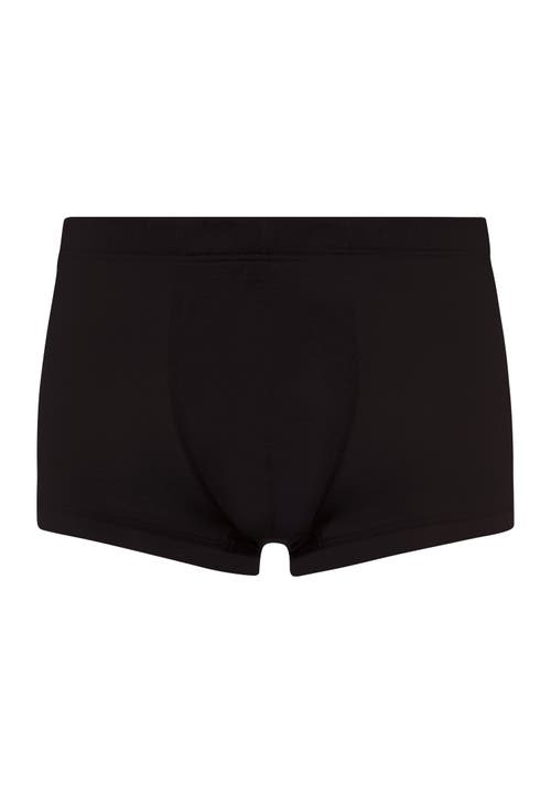 Hanro Cotton Sporty Boxer Brief In Black