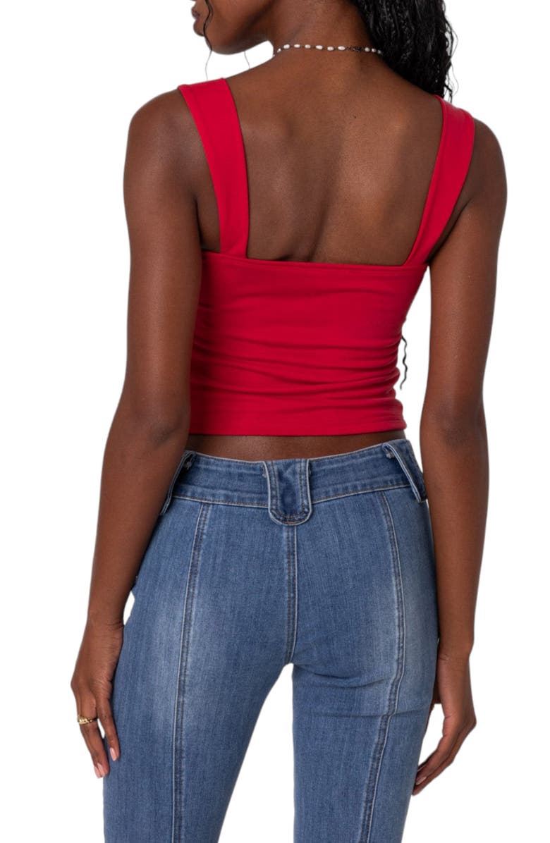 EDIKTED Danica Crop Tank Top, Alternate, color,