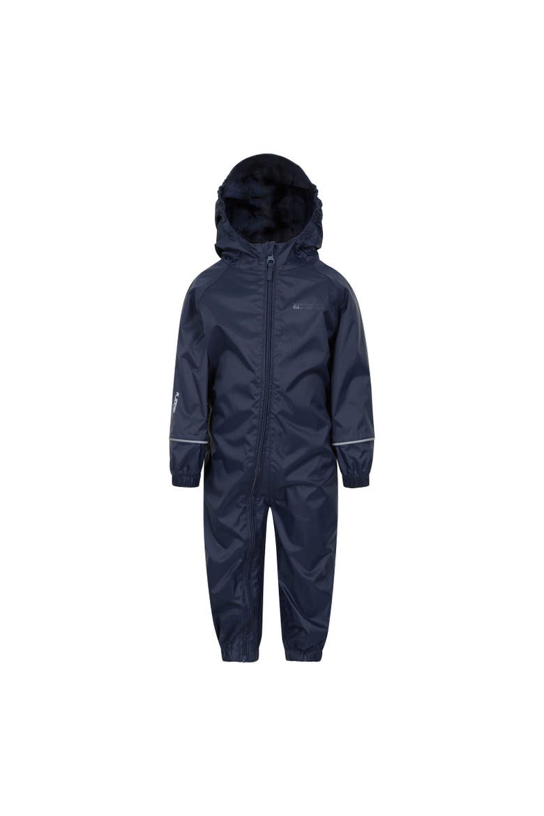 Childrens/Kids Puddle Waterproof Rain Suit, Main, color, Blue