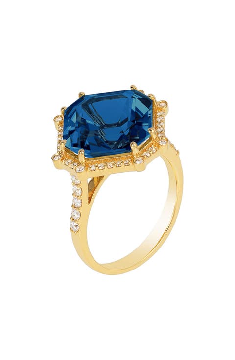 Gossip Asscher-Cut Ring