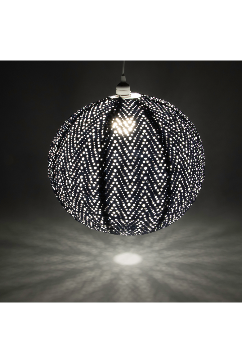Soji Stella Nova Chevron - Indoor / Outdoor Pendant Lamp, Alternate, color, Metallic Blue