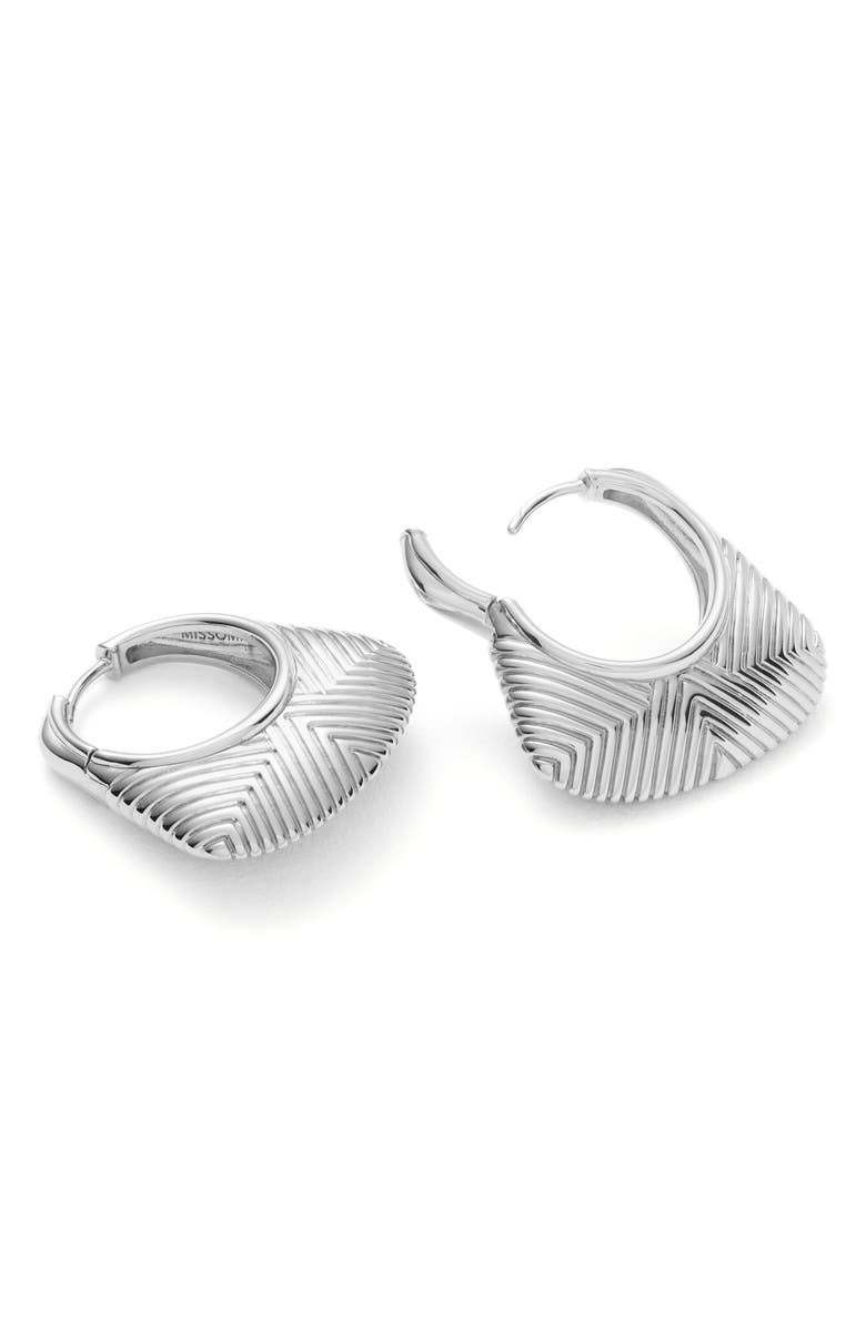 Missoma Hera Ridge Hoop Earrings, Alternate, color, 