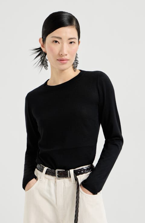 Cashmere and silk sweater