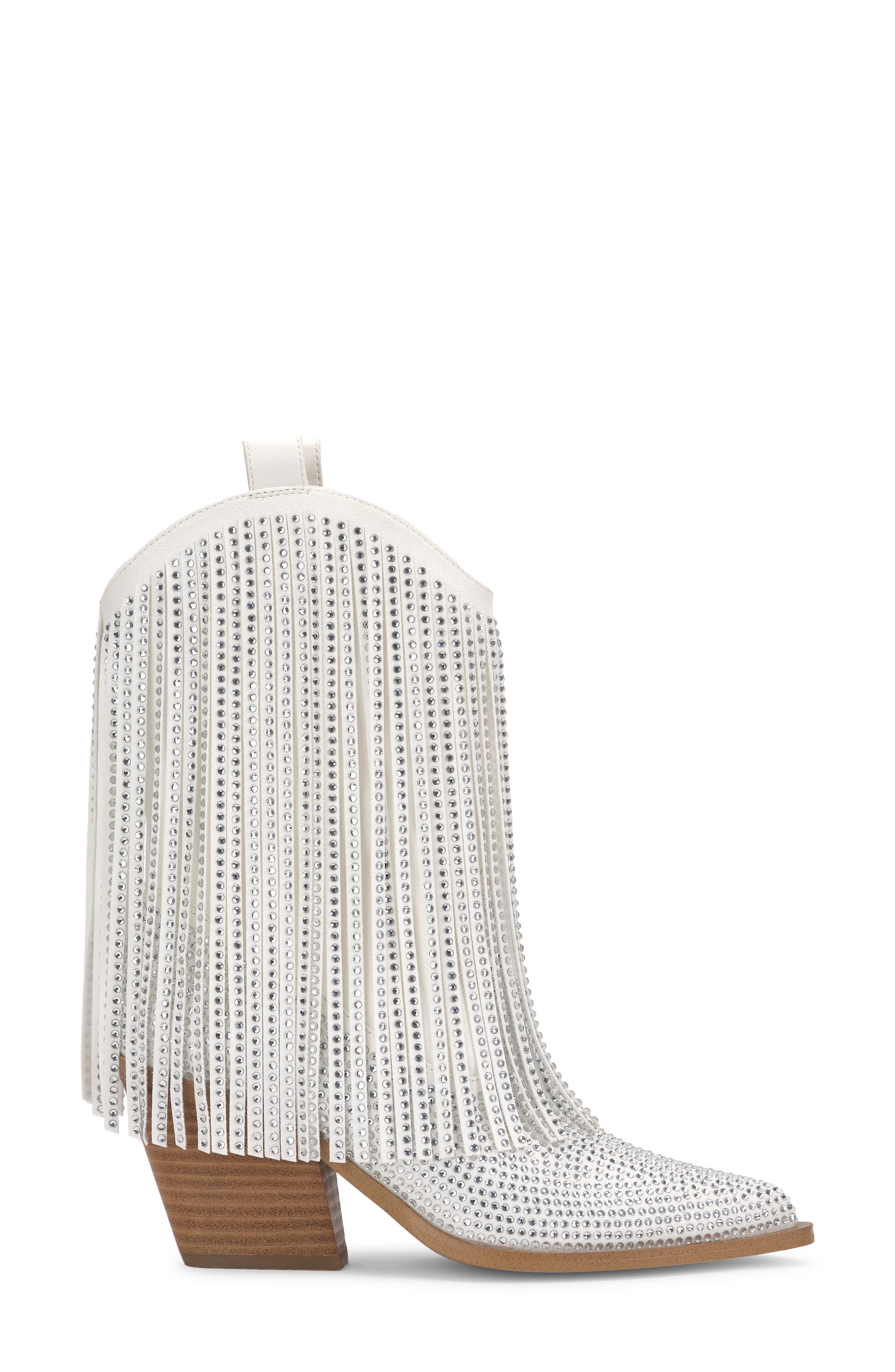 Paredisa Fringe Western Boot, Alternate, color, WHITE 04