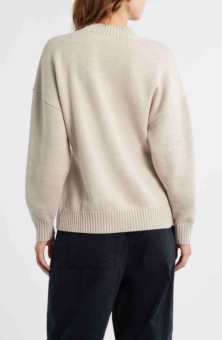 Rails Philippa Cutaway Hem Cotton & Wool Blend Cardigan, Alternate, color, Taupe