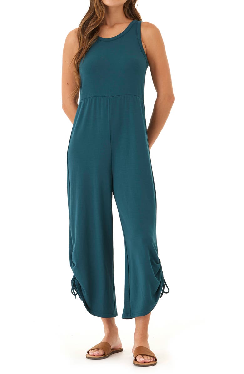 Threads 4 Thought Elise Ruched Cuff Jumpsuit, Main, color, 