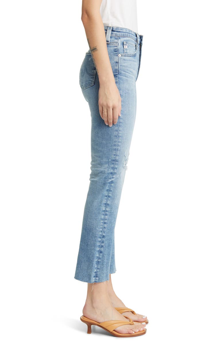 AG Farrah Mid Rise Crop Bootcut Jeans, Alternate, color, 20 Years Undertow Destructed