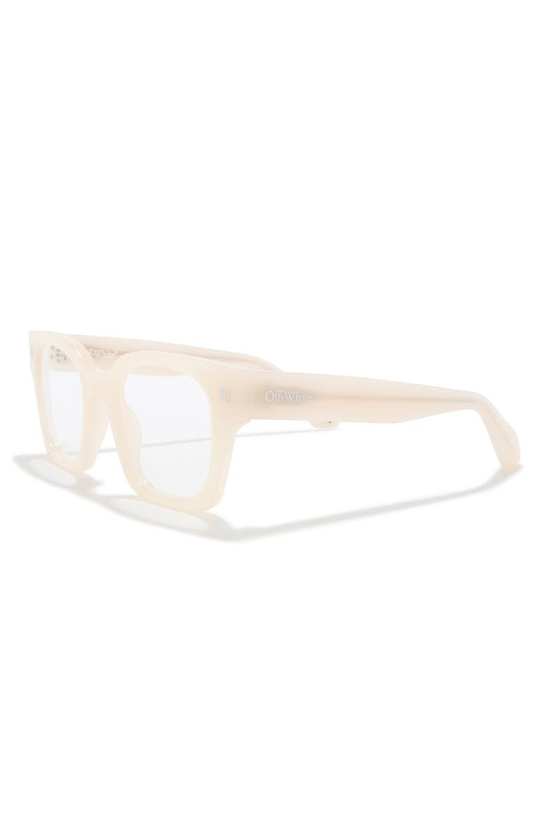 50mm Square Reading Glasses, Alternate, color, BEIGE